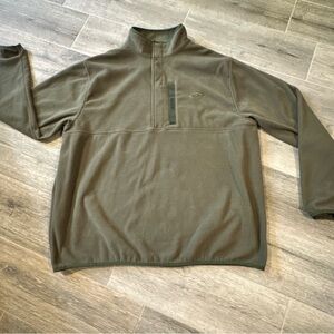 Drake Waterfowl Camp Fleece 2.0 Half-zip Pullover in Olive Green Men’s 3X